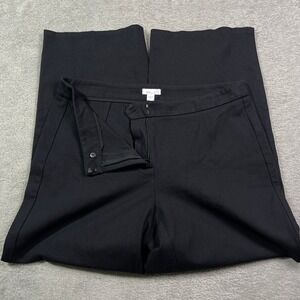 J.Jill Ponte Pants Women's Size 10 Black‎ Career Casual Wide Leg Minimalist